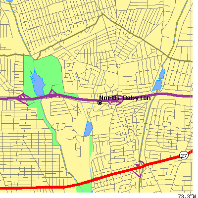 Zip code 11703 close-up map