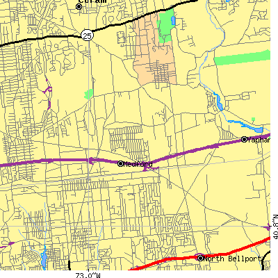 Zip code 11763 close-up map