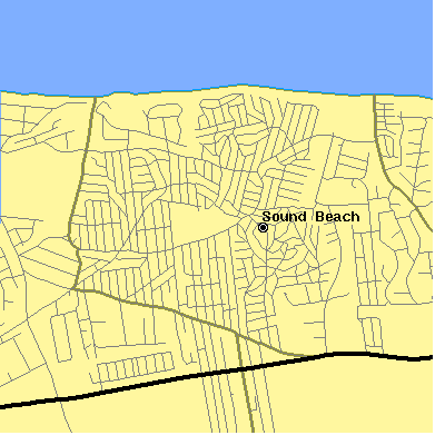 Zip code 11789 close-up map