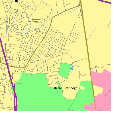 Zip code 11804 close-up map