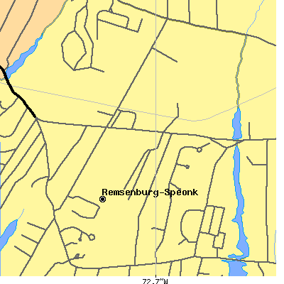 Zip code 11972 close-up map