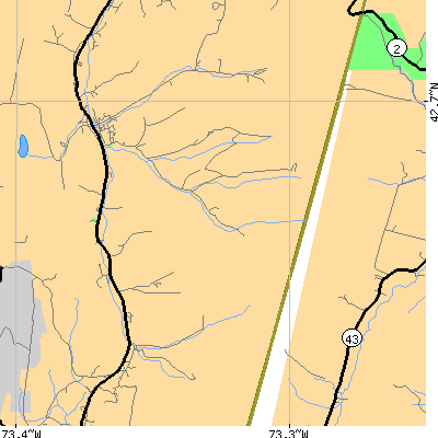 Zip code 12022 close-up map
