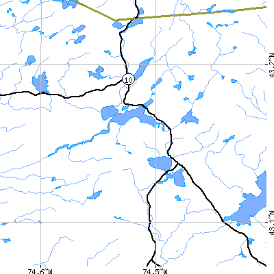 Zip code 12032 close-up map