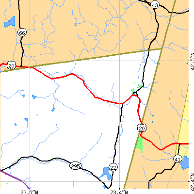 Zip code 12125 close-up map