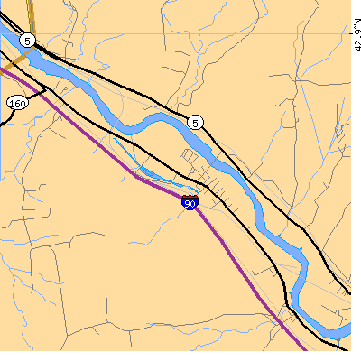 Zip code 12150 close-up map