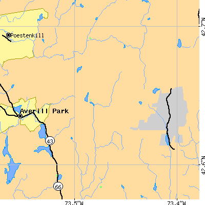 Zip code 12153 close-up map