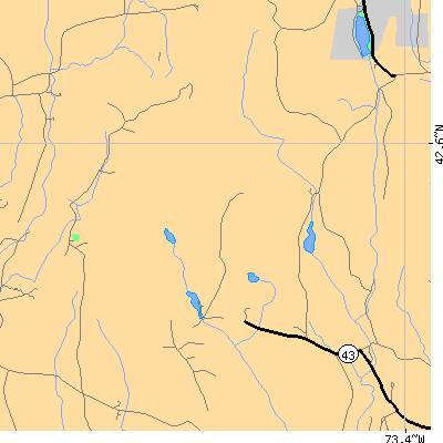 Zip code 12169 close-up map