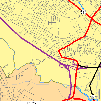 Zip code 12209 close-up map
