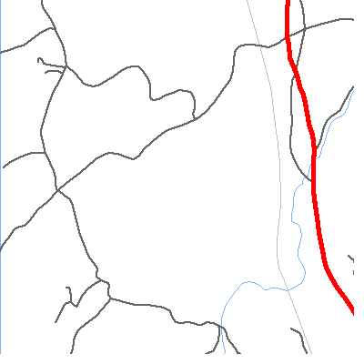 Zip code 12429 close-up map