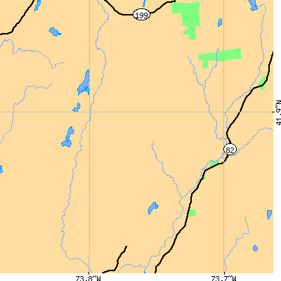 Zip code 12514 close-up map
