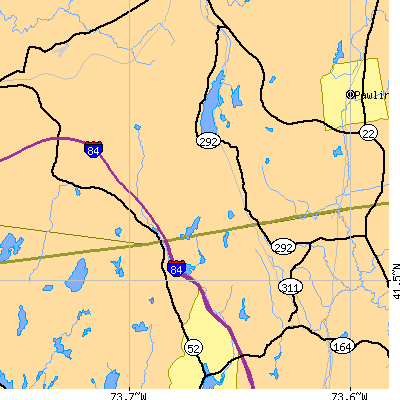 Zip code 12531 close-up map