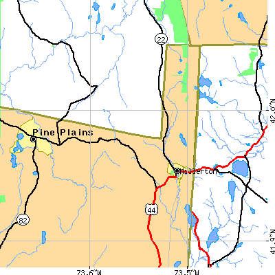 Zip code 12546 close-up map