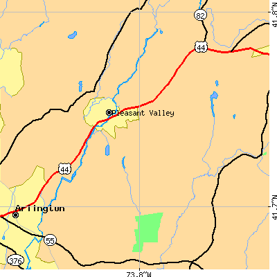 Zip code 12569 close-up map