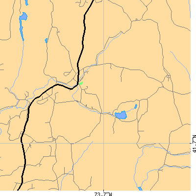 Zip code 12585 close-up map