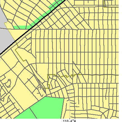 Zip code 90212 close-up map