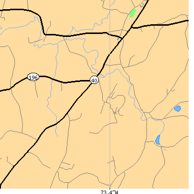 Zip code 12838 close-up map