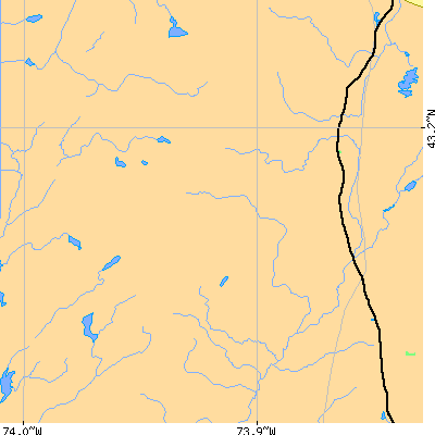 Zip code 12859 close-up map