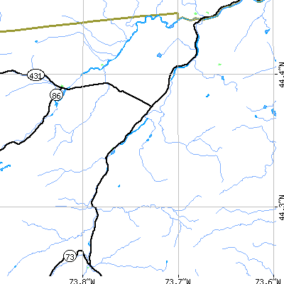 Zip code 12941 close-up map