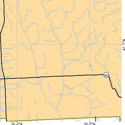 Zip code 13071 close-up map