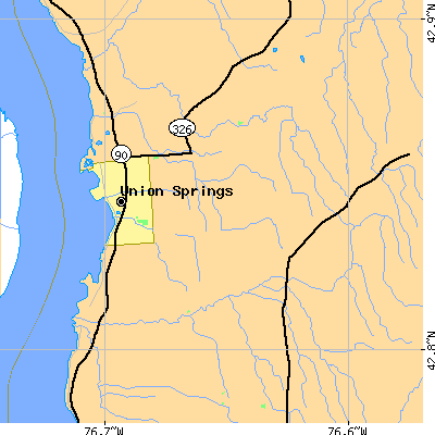 Zip code 13160 close-up map