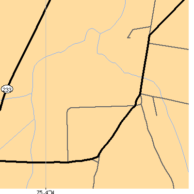 Zip code 13341 close-up map