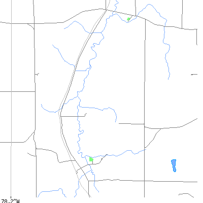 Zip code 14039 close-up map