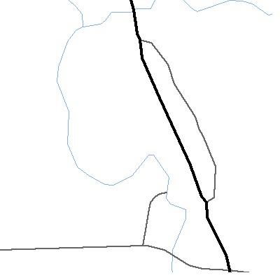Zip code 14083 close-up map