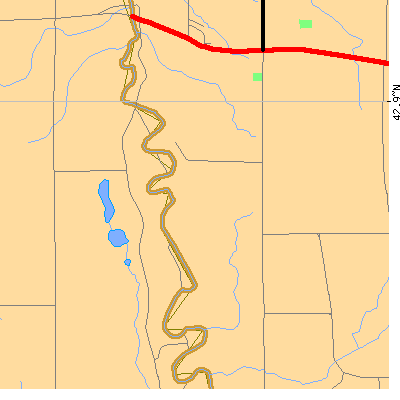 Zip code 14585 close-up map