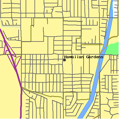 Zip code 90716 close-up map