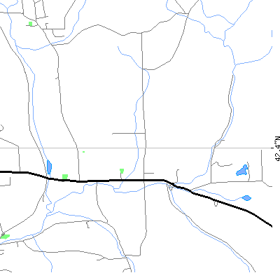 Zip code 14881 close-up map