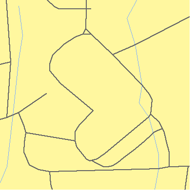 Zip code 27109 close-up map