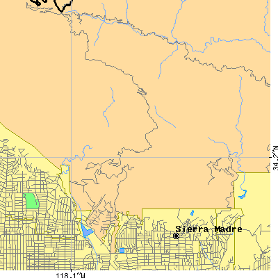 Zip code 91024 close-up map