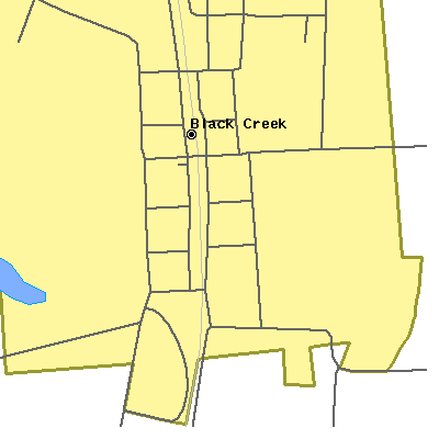 Zip code 27813 close-up map