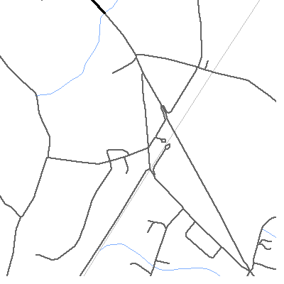 Zip code 28378 close-up map