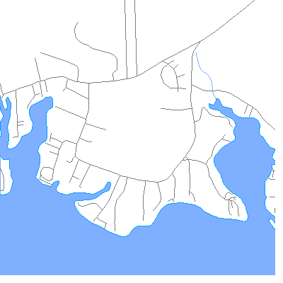 Zip code 28528 close-up map