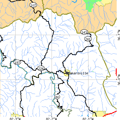 Zip code 28705 close-up map