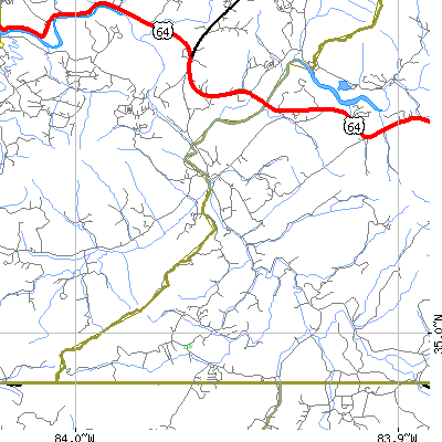Zip code 28902 close-up map