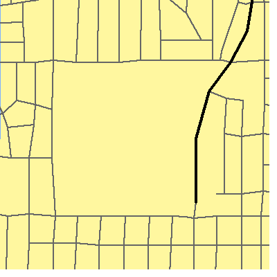 Zip code 58505 close-up map