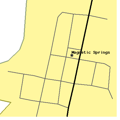 Zip code 43036 close-up map