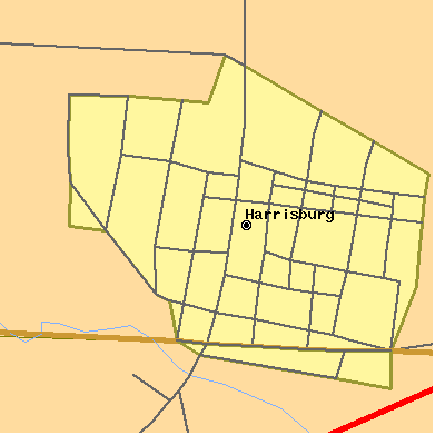 Zip code 43126 close-up map