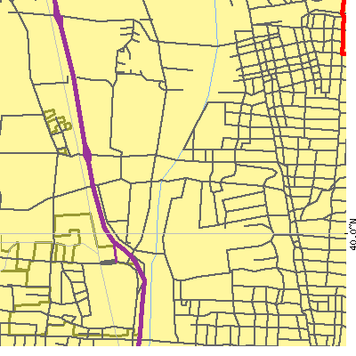 Zip code 43210 close-up map