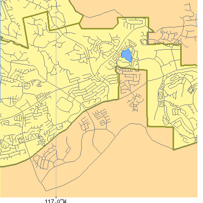 Zip code 91913 close-up map