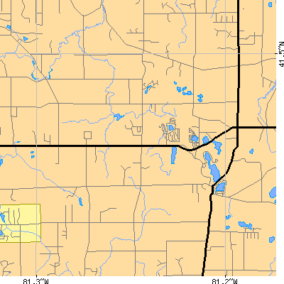 Zip code 44065 close-up map