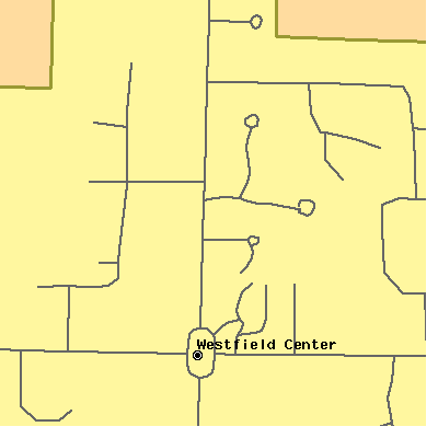 Zip code 44251 close-up map