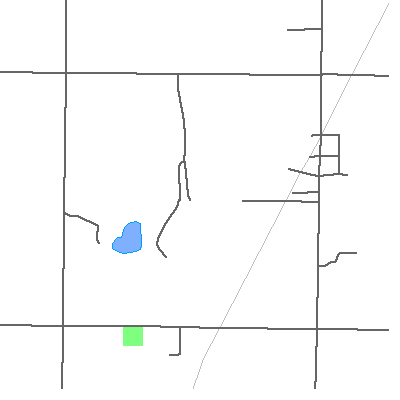 Zip code 44828 close-up map