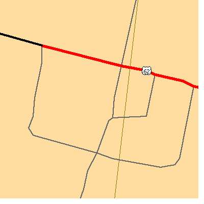 Zip code 45115 close-up map