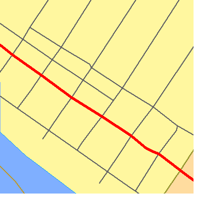 Zip code 45156 close-up map