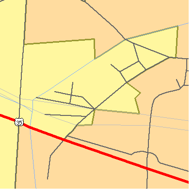 Zip code 45301 close-up map