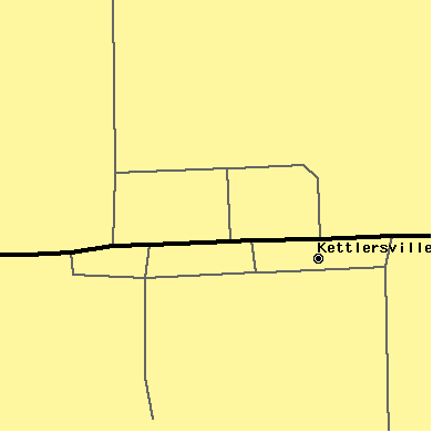 Zip code 45336 close-up map