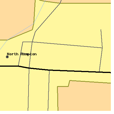 Zip code 45349 close-up map